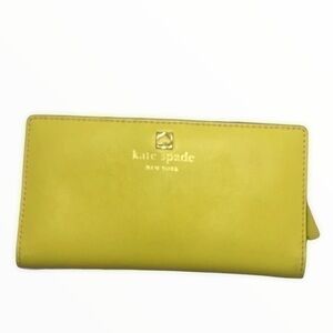 Kate spade yellow slim wallet